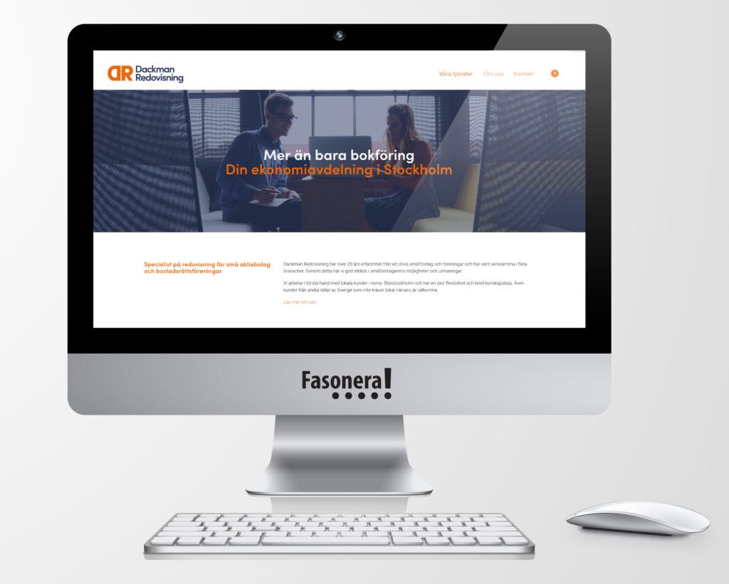 Dackman Redovisning hemsida webbplats