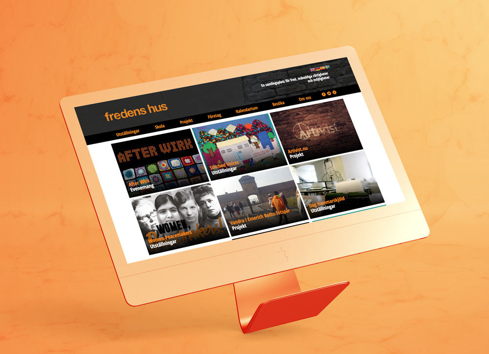 Hemsida Webbplats Fredens Hus Uppsala
