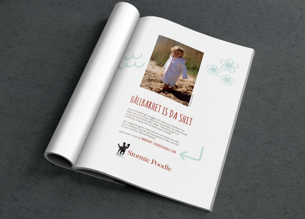Annonsdesign Stormie Poodle